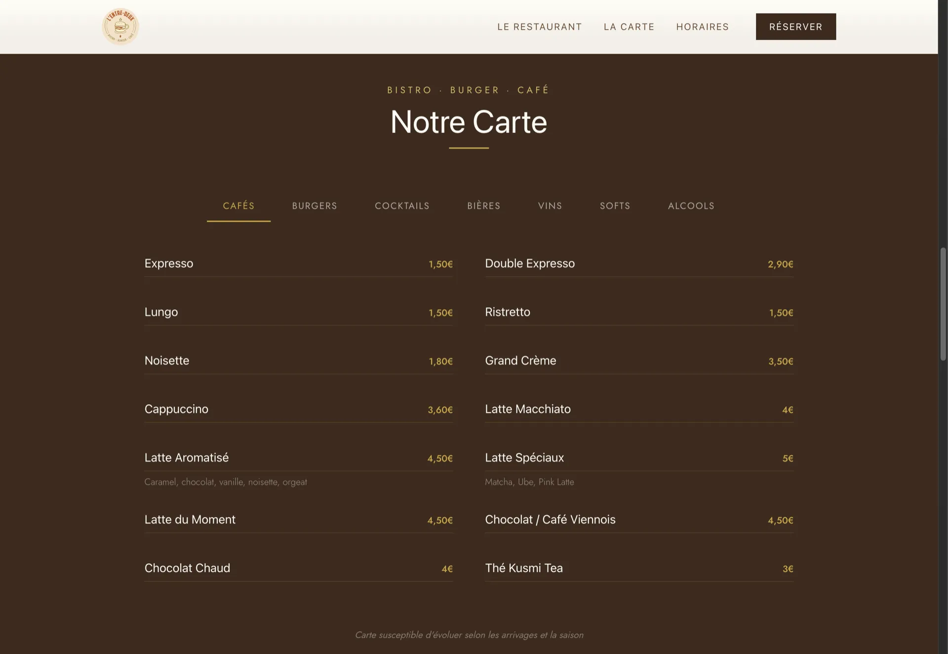 L'Entre Deux — Capture