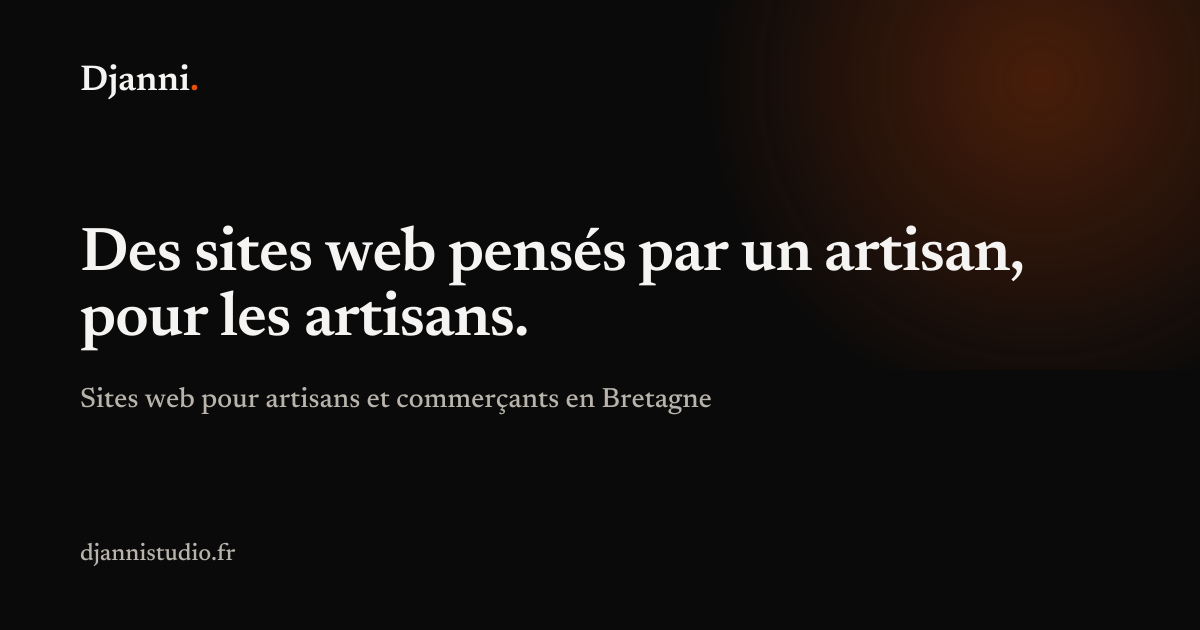 Sites web artisans Dinard & Saint-Malo | Djanni